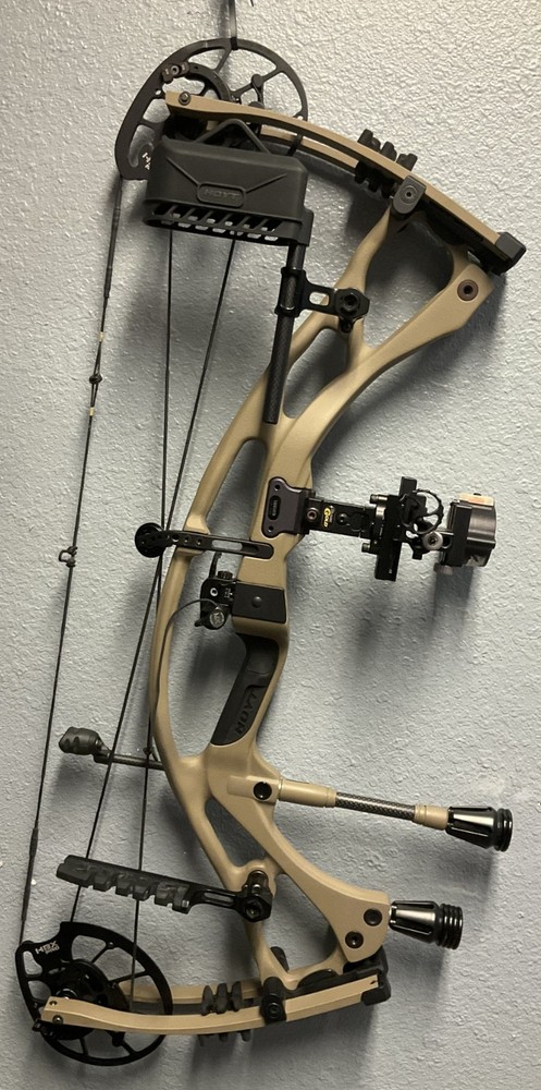 Hoyt RX-7 RX7 Carbon REDWRX RIGHT Hand Buckskin 28.5/60-70 Excellent Needs CAM