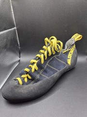 LA Sportiva Vintage Climbing Shoes EU 44 Blue Yellow Lace-Up Made in Italy