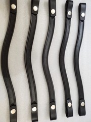 Set of 10 Leather Snap Browband–Empty Channel (6, 8 & 10 MM) All Sizes, Shapes.