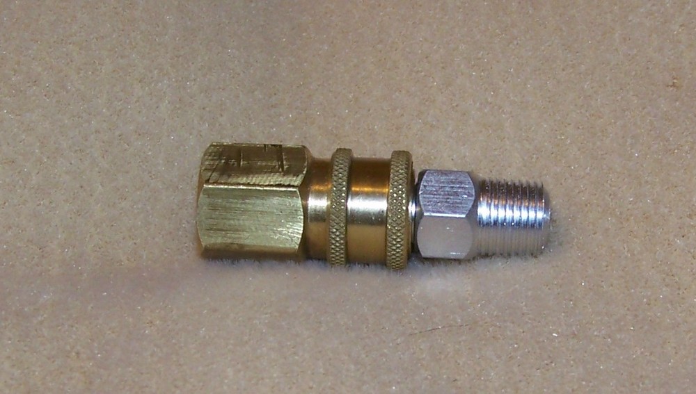 New Brass Quick Disconnect for Paintball Gun stainless braided hose 1/8th NPT