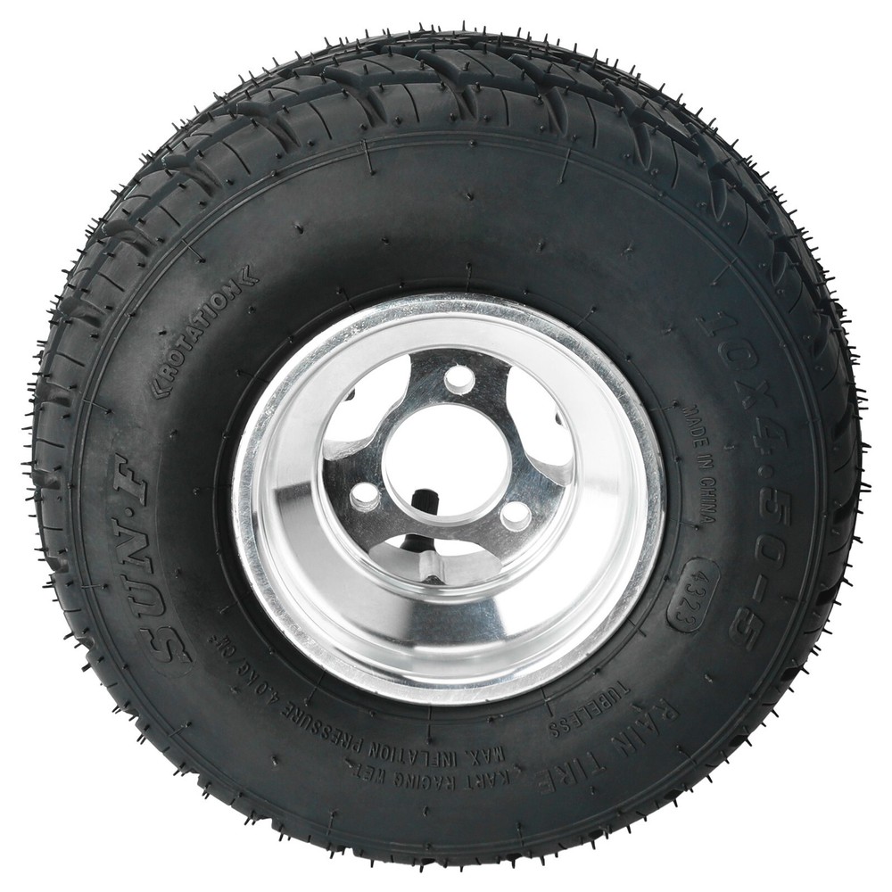 5»inch 10×4.50-5 Front Tire Wheel Rim Road Tire for Go Kart Racing Karting Golf
