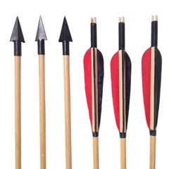 AMEYXGS 6/12pcs 8mm Diameter Metal Traditional Broadheads Archery Glue on Arr…