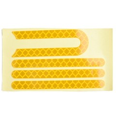 Brand New Reflective Stickers Electric Scooter 1 Set 7.5cm Length PVC Parts