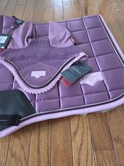 LeMieux Mallow Loire Large Saddle Pad & Bonnet Set New With Tags