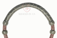 40 Plait Bosal, Chestnut Chery & Black Rawhide Bosal, 12-inch High Quality Bosal