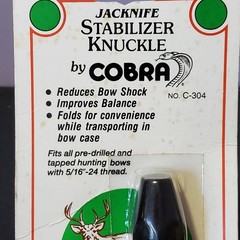 Cobra C-304 Jackknife Stabilizer Knuckle, Aluminum, Bow Hunting, NOS