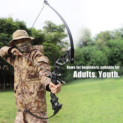 Takedown Archery Bow Set for Adults – 30/40 Lbs Right Hand with 12 Arrows