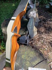 Vintage Ben Pearson Archery BP-H52 recurve 43# zebrawood