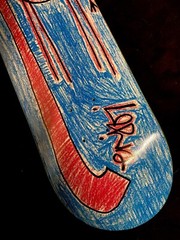 RARE Enjoi Louie Barletta Elephant Scribble Cartoon Skateboard Deck Vintage
