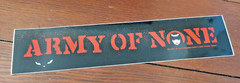 2008 Emily The Strange Army of None Skateboard Guitar Laptop sticker anti war