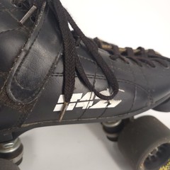 Vintage Labeda LT429 Roller Skates Size 8 Black w/ Wicked To The Max 62mm Wheel