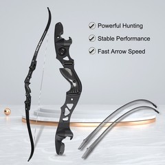 62″ ILF Recurve Bow 25-60lbs Takedown 19» Aluminum Riser Archery Hunting Shoot