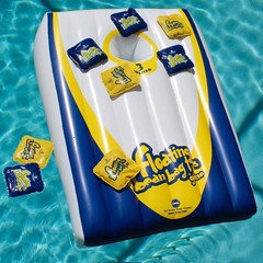 Driveway Games Floating Bean Bag Toss Inflatable Cornhole Game for Outdoor Pool