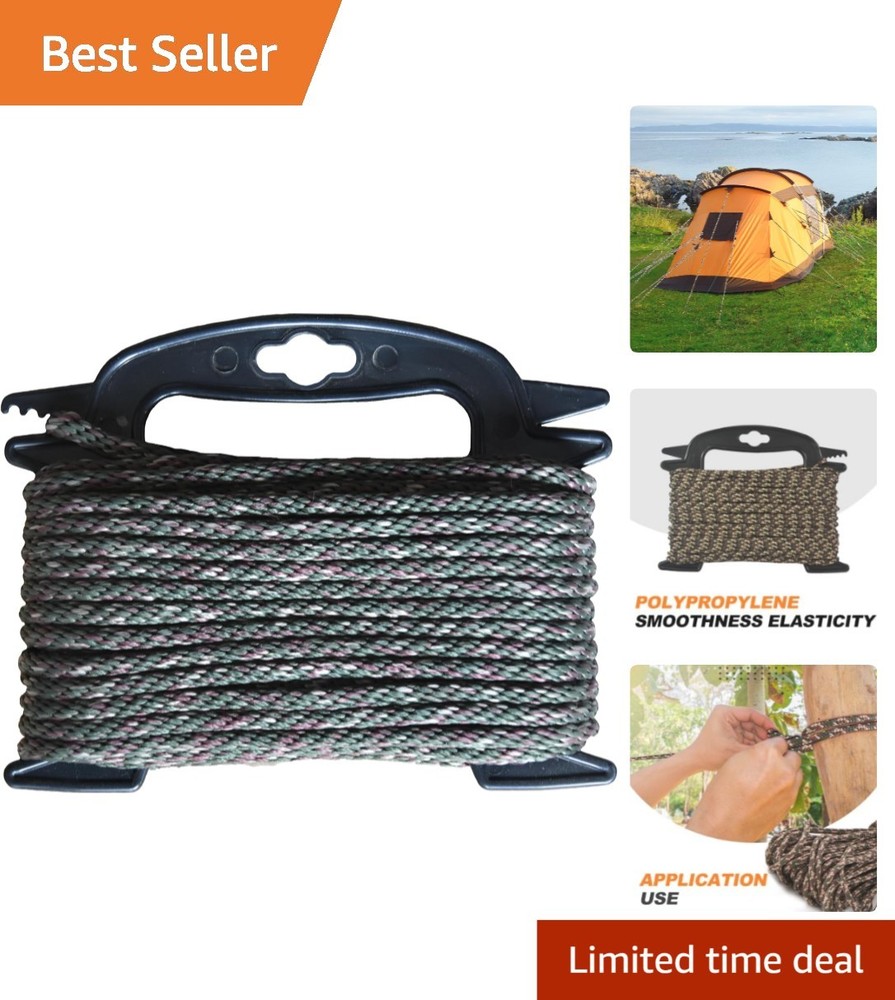 Durable 1/4″ x 50′ Utility Cord – 30lbs Strength for Marine & Household Use