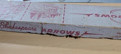 Shakespeare Archery Cedar Arrows, A51-2. One Dozen, 1962. 50#-55#
