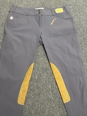Tailored Sportsman Trophy Hunter English Riding Pants 32R Battleship/Tan Low Ris