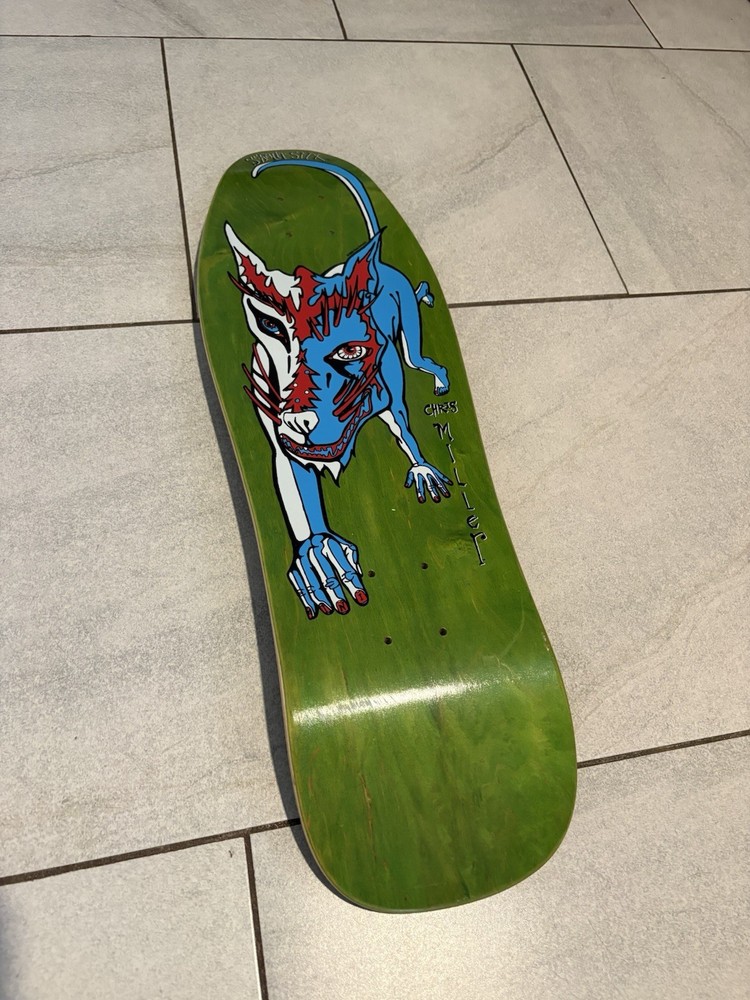 Schmitt Stix Chris Miller Cat 9.8 Skateboard deck. Brand New!