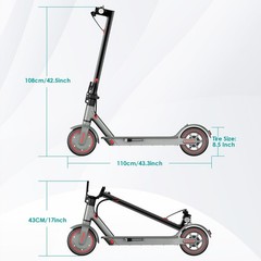 Adult Foldable Electric Scooter Max Speed 19MPH,350W Powerful Motor Long Range