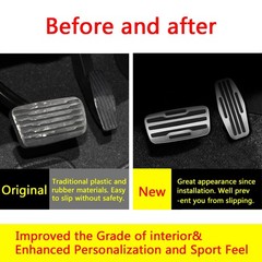 Car Brake and Gas Pedal Covers Compatible for Chevrolet Silverado 1500 2500 3500