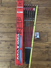 Carbon Express Arrows Maxima Red Spine 350 (6 Pack) With INSERTS – MPN – CX50754