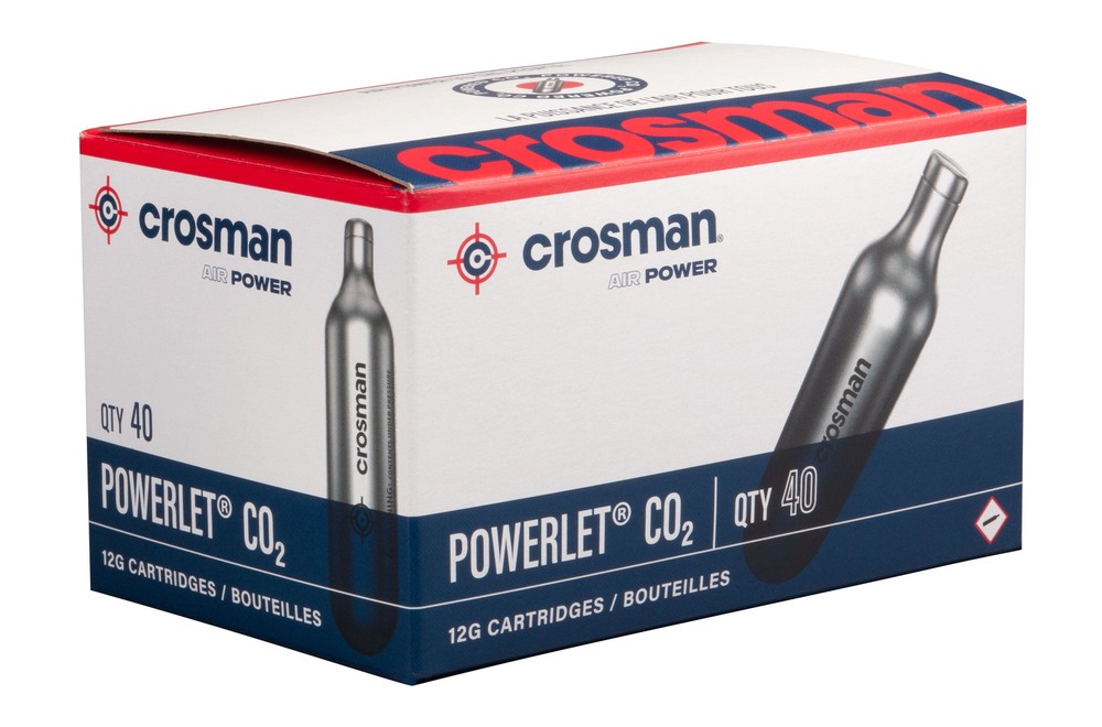 Brand 12 Gram Co2 Powerlets, 40Ct, for Use with Paintball, Air Rifles,