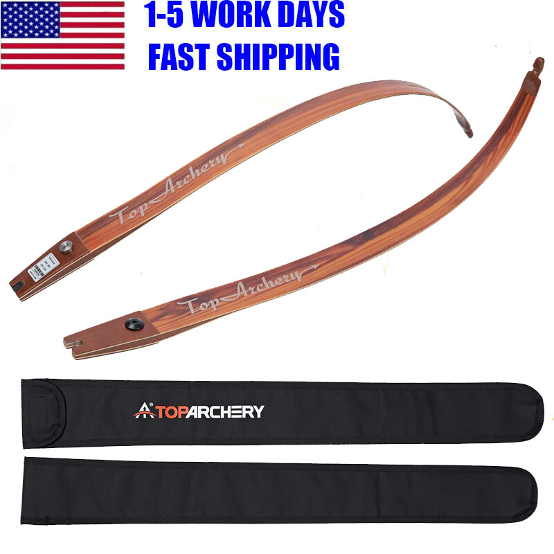25-60lbs Archery ILF Recurve Bow Limbs Wooden Limbs for 62″ Bow Hunting Target