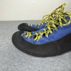 La Sportiva Blue Yellow Cliff Climbing Shoes Rock Outdoor Men’s US 9.5
