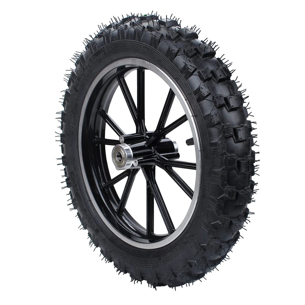 Rim tube tire Black rear wheel 2.50-10 tyre+hub 49-50cc Dirt Bike Gas Dirt Bi…