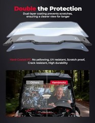 Front Windshield Compatible with 2019-2023 Polaris RZR XP 1000 / RZR XP Turbo 2