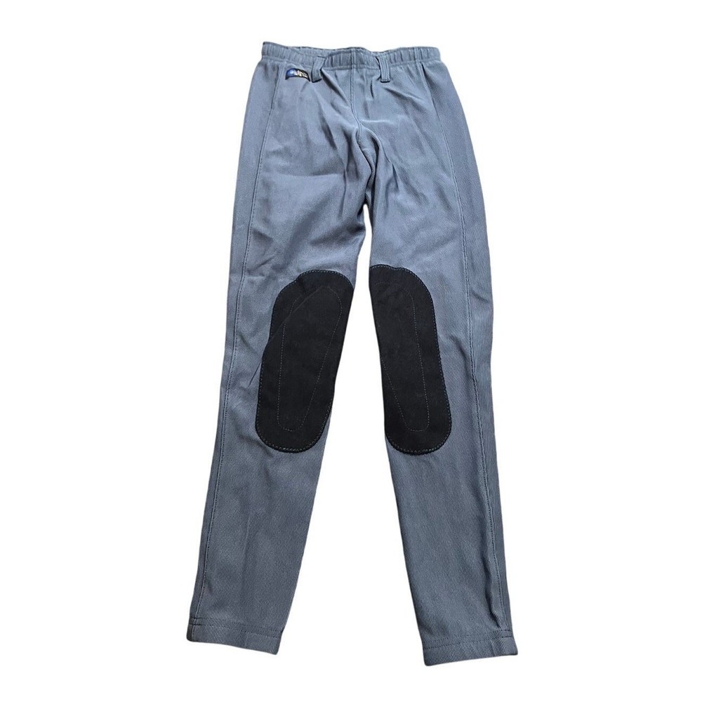 Irideon Cadence Classic Breeches Women Medium Blue Stretch-Cord Knee Patch USA