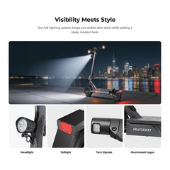 Ausom L1 Electric Scooter,800W Motor,70km Range,EVE lithium Battery E-Scooters