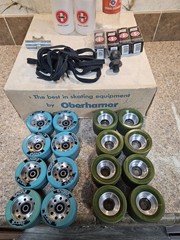 Oberhamer Roller Skates – Black Original Challenger Plate – Mini Fanjets – Used