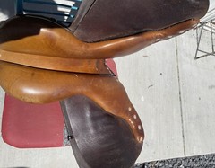 16.5” Antill Saddlery Spring Seat English Jumping Saddle Leather Walsall England