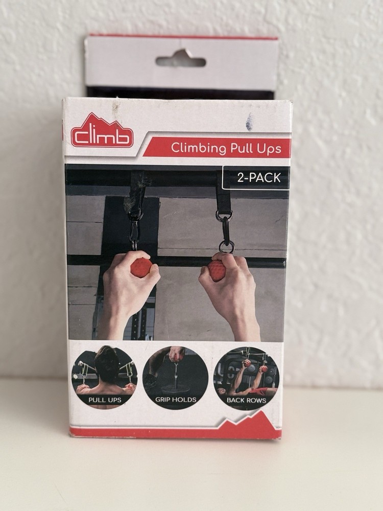 Climb brand Climbing Pull Ups 2-Pack Anti-Skid Straps Easy to Install