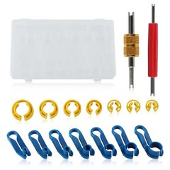 16 Pcs Car Fuel Line Disconnect Removal Tool 1/4 5/16 3/8 1/2 5/8 3/4 7/8 Inch