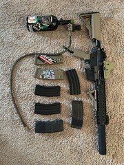 HPA polarstar jack converted G&G cm18 mod 1 plus full setup(mags,bbs,vest,helmet