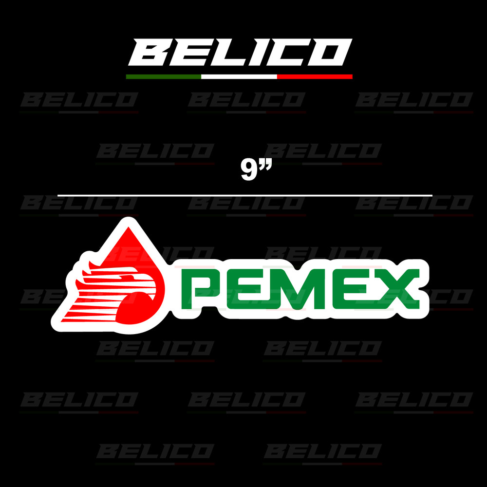 Pemex Decal Sticker Decal 9″ High Quality outdoor waterproof