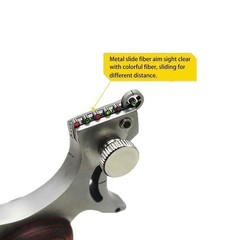 Hunting Professional Catapult Slingshot Rubber Aim Point Target Shot Steel Ball