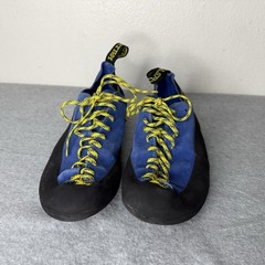 La Sportiva Blue Yellow Cliff Climbing Shoes Rock Outdoor Men’s US 9.5