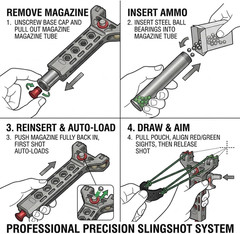 Automatic CNC Slingshot for Adult Outdoor Entertainment, Competition & Hunting