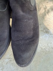 Tecovas Black Suede Leather Pull-On Western Cowboy Boots Men’s US 8.5D
