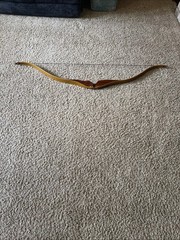 Handmade Antique Wood Long Bow 58”- Herters Recurve Bow