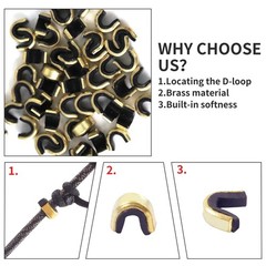 Bow String Nock Points – 40 Packs Arrows Bowstring Nocking Point Set Archery Acc
