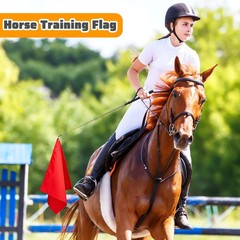 Equestrian Training Flag 4 Pieces 18 inches, Red, Black, Green, Blue