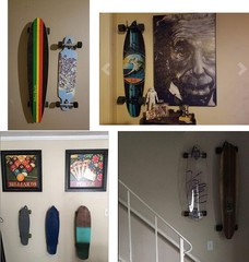 Durable Metal Skateboard Wall Rack – Adjustable, Easy to Install, 2 Pack