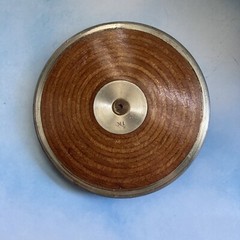 Nelco Popular Laminated Wood Competition/Olympic 1K Discus-Vintage, Great Shape!