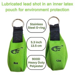 Arborist Throw Line Weight Pouch Bag 2-Pack(8 0z and 12 oz)- Outdoor Tree Climb