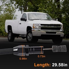 29.58-Inch 700R4 4L60E 4L80E Flexible Transmission Dipstick Stainless Hose Compa