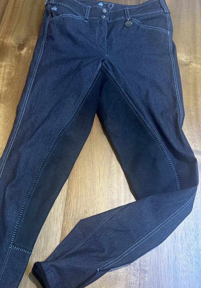 PS of Sweden Nathalie Dressage Full Seat Breeches Schoeller Swiss 26L TALL