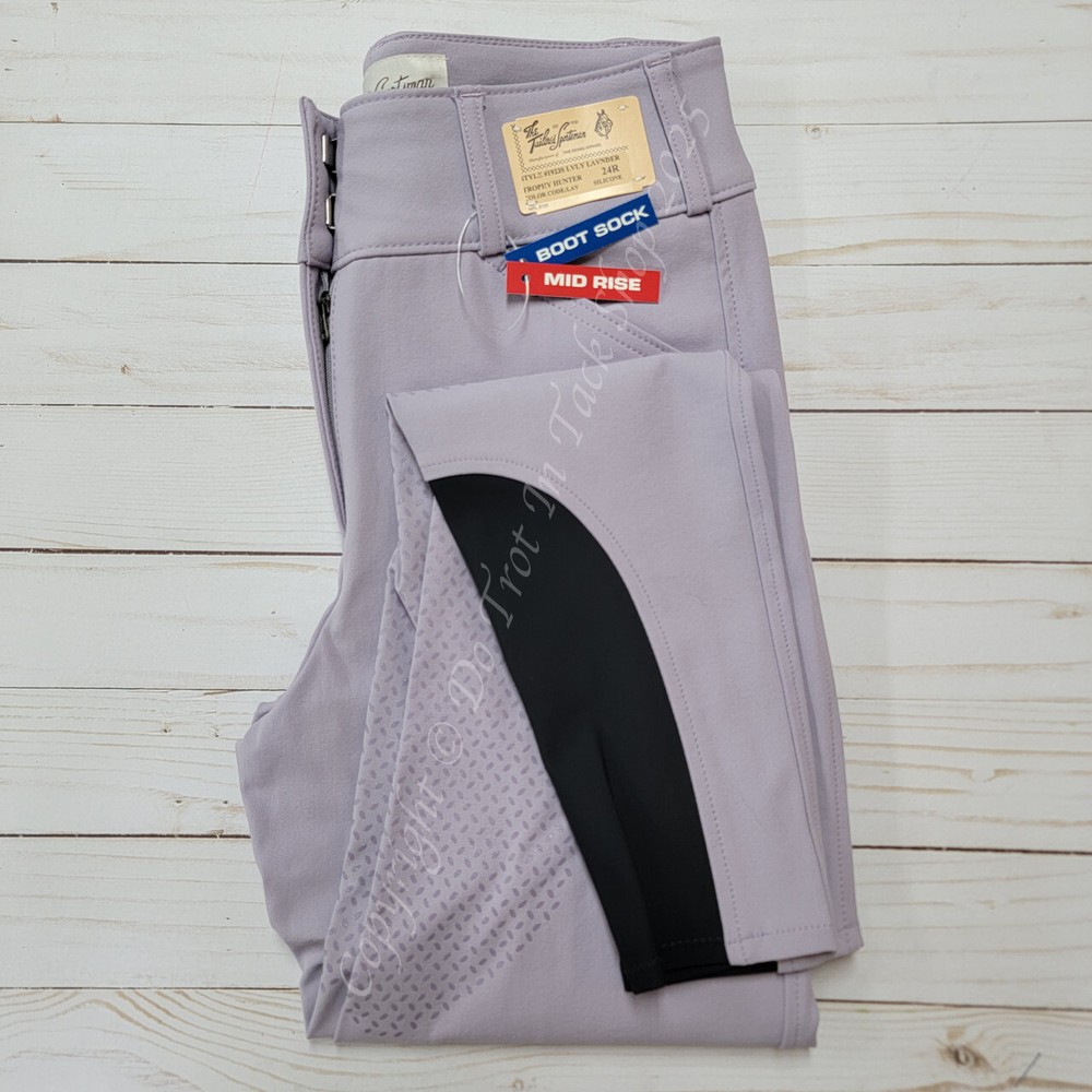 Tailored Sportsman Trophy Hunter Silicone Breeches Mid Rise – Lavender